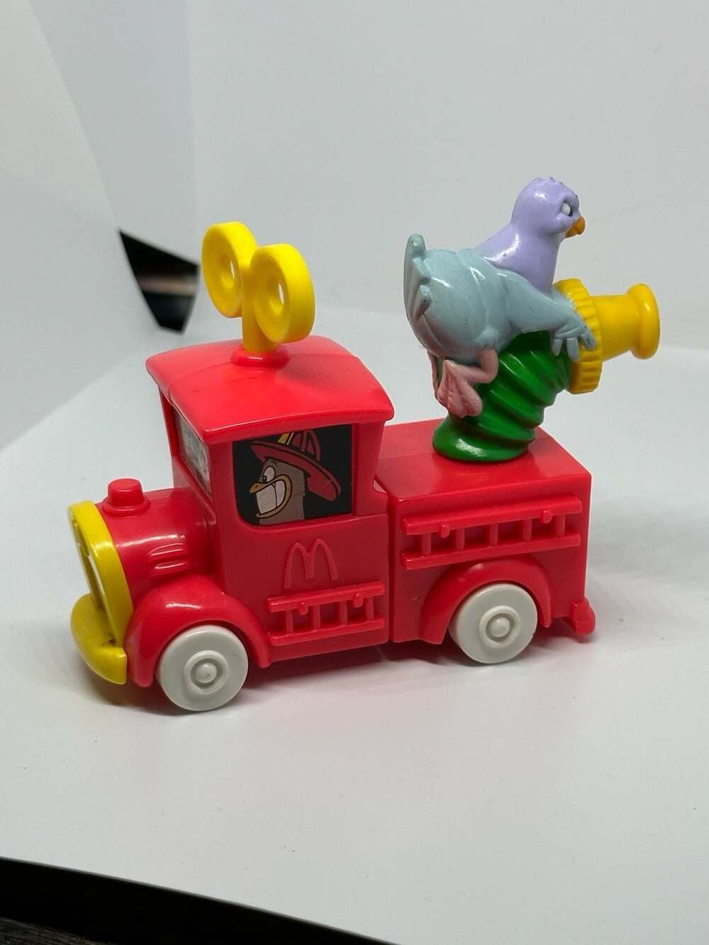 Vintage 1994 McDonald's Happy Meal Animaniacs Goodfeathers Fire Truck Toy